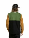 Meatfly Meatfly pánské tričko s dlouhým rukávem Harvey Olive/Gold Brown | Hnědá | Velikost
