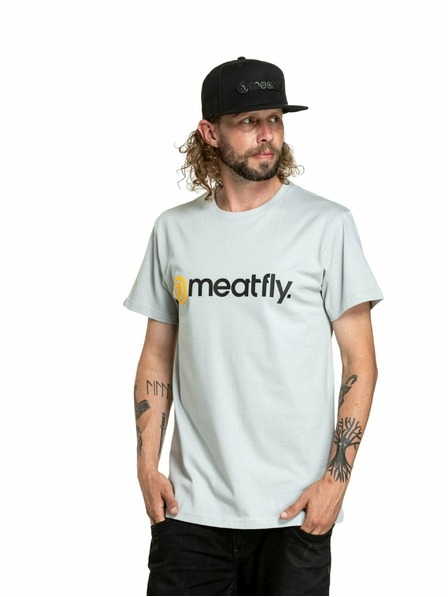 Meatfly Meatfly pánské tričko Joe Stone | Šedá | Velikost S | 100% bavlna