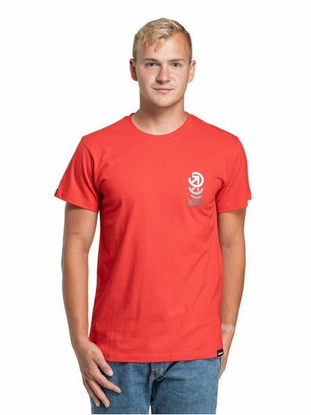 Meatfly Meatfly pánské tričko Phase Bright Red | Červená | Velikost