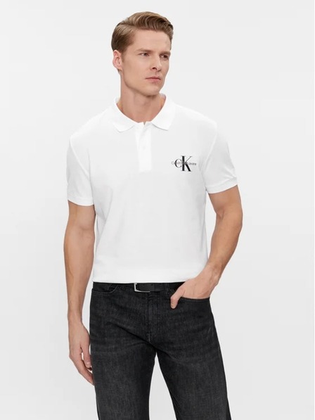 Calvin Klein Pánská bílá polokošile Calvin Klein Regular White
