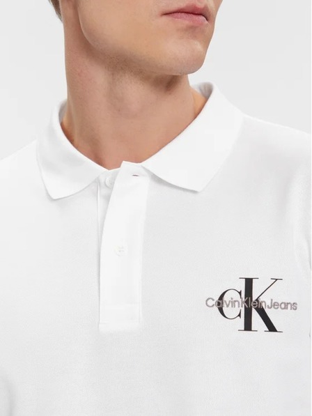 Calvin Klein Pánská bílá polokošile Calvin Klein Regular White