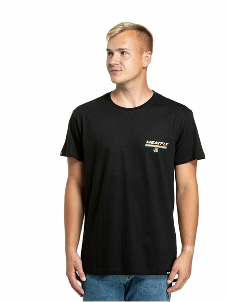 Meatfly Meatfly pánské tričko Racing Spirit Black