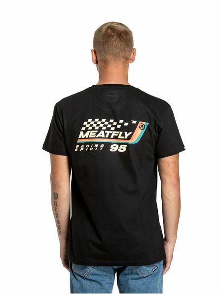 Meatfly Meatfly pánské tričko Racing Spirit Black