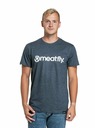 Meatfly Meatfly balení pánských triček MF Logo Multipack Charcoal Heather/Olive/Navy Heather | Šedá