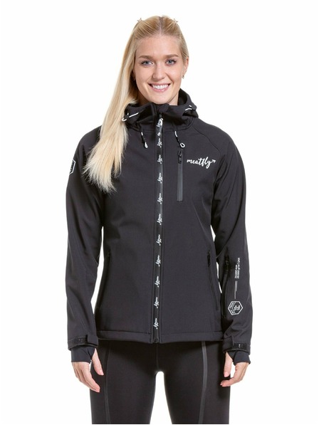 Meatfly Meatfly dámská softshell bunda Zaja Logo Black | Černá | Velikost