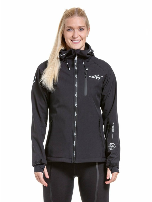 Meatfly Meatfly dámská softshell bunda Zaja Logo Black | Černá | Velikost