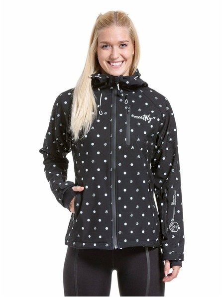 Meatfly Meatfly dámská softshell bunda Zaja Dots Black | Černá | Velikost