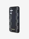 DKNY DKNY PU Leather Checkered Pattern Magsafe Zadní Kryt pro Samsung Galaxy S24+ Black