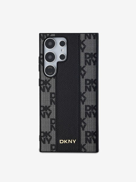 DKNY DKNY PU Leather Checkered Pattern Magsafe Zadní Kryt pro Samsung Galaxy S24 Ultra Black