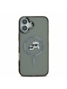 Karl Lagerfeld Karl Lagerfeld IML K&CH Heads Metal Frame MagSafe Zadní Kryt pro iPhone 16 Black