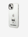 Karl Lagerfeld Karl Lagerfeld Choupette Logo Zadní Kryt pro iPhone 14 Plus Transparent