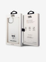 Karl Lagerfeld Karl Lagerfeld Choupette Logo Zadní Kryt pro iPhone 14 Plus Transparent