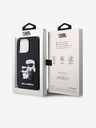 Karl Lagerfeld PU Saffiano Karl and Choupette NFT Zadní Kryt pro iPhone 14 Pro Max Black Karl Lagerfeld
