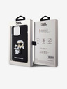 Karl Lagerfeld Karl Lagerfeld 3D Rubber Karl and Choupette Zadní Kryt pro iPhone 14 Pro Max Black