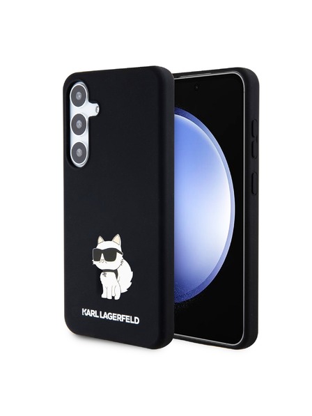 Karl Lagerfeld Karl Lagerfeld Liquid Silicone Choupette NFT Zadní Kryt pro Samsung Galaxy S24+ Black