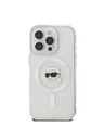 Karl Lagerfeld Karl Lagerfeld IML Karl Head Metal Frame MagSafe Zadní Kryt pro iPhone 16 Pro Max Transparent