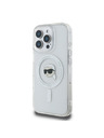 Karl Lagerfeld Karl Lagerfeld IML Karl Head Metal Frame MagSafe Zadní Kryt pro iPhone 16 Pro Max Transparent