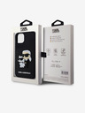Karl Lagerfeld Karl Lagerfeld 3D Rubber Karl and Choupette Zadní Kryt pro iPhone 15 Black