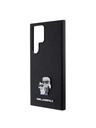 Karl Lagerfeld Karl Lagerfeld PU Saffiano Metal Karl and Choupette Zadní Kryt pro Samsung Galaxy S24 Ultra Black