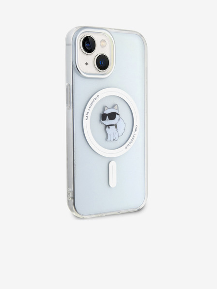 Karl Lagerfeld Karl Lagerfeld IML Choupette MagSafe Zadní Kryt pro iPhone 15 Transparent