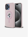 Karl Lagerfeld Zadní kryt pro iPhone 14 Pro Karl Lagerfeld Liquid Silicone Karl and Choupette Magsafe