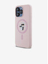 Karl Lagerfeld Zadní kryt pro iPhone 14 Pro Karl Lagerfeld Liquid Silicone Karl and Choupette Magsafe