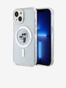 Karl Lagerfeld Karl Lagerfeld IML Glitter Karl and Choupette MagSafe Zadní Kryt pro iPhone 15 Transparent