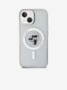 Karl Lagerfeld Karl Lagerfeld IML Glitter Karl and Choupette MagSafe Zadní Kryt pro iPhone 15 Transparent