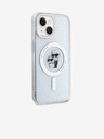 Karl Lagerfeld Karl Lagerfeld IML Glitter Karl and Choupette MagSafe Zadní Kryt pro iPhone 15 Transparent