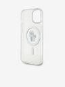 Karl Lagerfeld Karl Lagerfeld IML Glitter Karl and Choupette MagSafe Zadní Kryt pro iPhone 15 Transparent