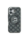 Karl Lagerfeld Karl Lagerfeld IML Monogram K&CH Heads MagSafe Zadní Kryt pro iPhone 16 Black