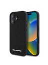 Karl Lagerfeld Karl Lagerfeld PU Quilted Pattern Zadní Kryt pro iPhone 16 Black