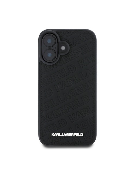 Karl Lagerfeld Karl Lagerfeld PU Quilted Pattern Zadní Kryt pro iPhone 16 Black