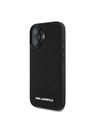 Karl Lagerfeld Karl Lagerfeld PU Quilted Pattern Zadní Kryt pro iPhone 16 Black
