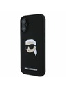Karl Lagerfeld Karl Lagerfeld Liquid Silicone Karl Head MagSafe Zadní Kryt pro iPhone 16 Black