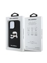 Karl Lagerfeld Karl Lagerfeld Liquid Silicone Double Heads MagSafe Zadní Kryt pro iPhone 16 Pro Black