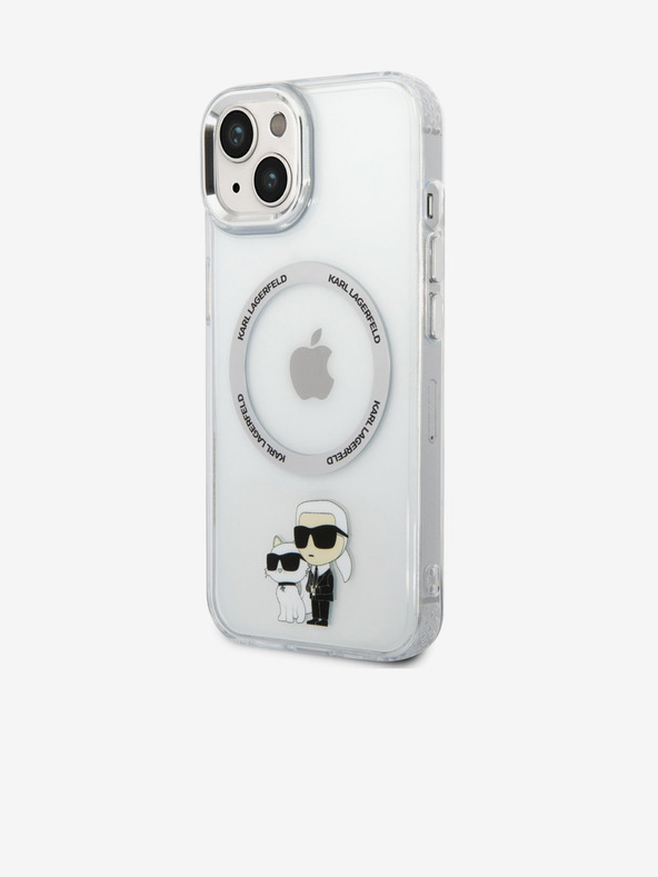 Karl Lagerfeld Karl Lagerfeld IML Karl and Choupette NFT MagSafe Zadní Kryt pro iPhone 13 Transparent