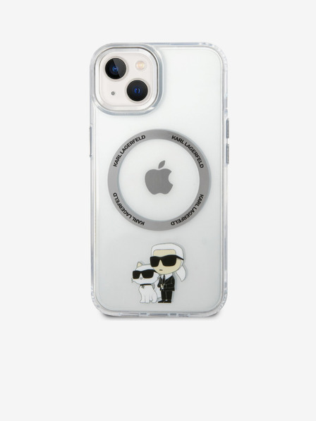 Karl Lagerfeld Karl Lagerfeld IML Karl and Choupette NFT MagSafe Zadní Kryt pro iPhone 13 Transparent