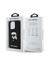 Karl Lagerfeld Karl Lagerfeld 3D Rubber Ikonik Zadní Kryt pro iPhone 16 Pro Max Black