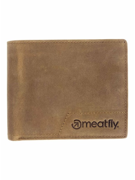 Meatfly Meatfly kožená peněženka Eliot Premium Oak | Hnědá | Velikost