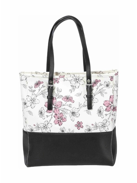Meatfly Meatfly kabelka Slima Blossom White | Bílá | Objem 12 L