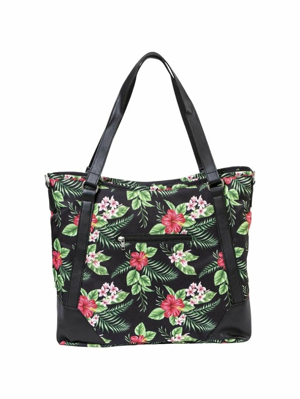 Meatfly Meatfly dámská kabelka Insanity Tropical Black | Černá | Objem 11 L