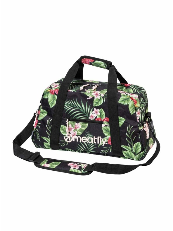 Meatfly Meatfly cestovní taška Mavis Tropical Black | Černá | Objem 26 L