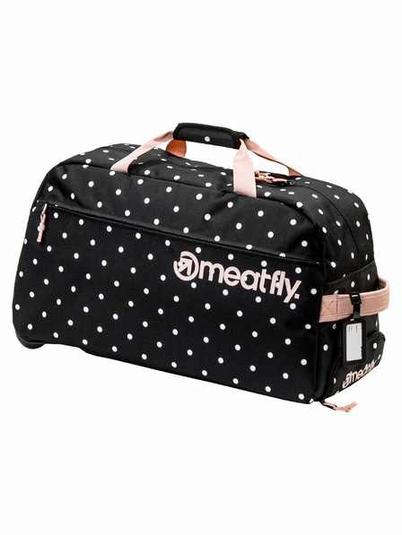 Meatfly Meatfly cestovní taška Gail White Dot/Powder Pink 42 L | Bílá | Objem 42 L
