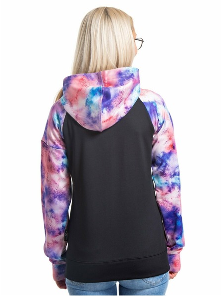 Meatfly Meatfly dámská technická mikina Alisha Peach Aquarel/Black | Růžová | Velikost