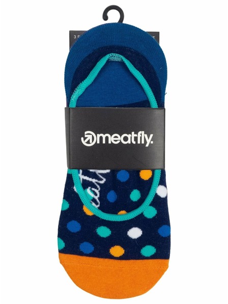 Meatfly Meatfly ponožky Low Socks Triple Pack Navy / Fuchsia | Fialová | Velikost