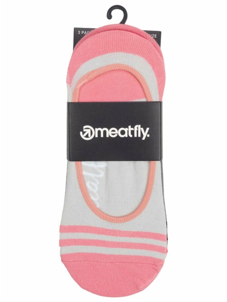 Meatfly Meatfly ponožky Low Socks Triple Pack Grey | Šedá | Velikost