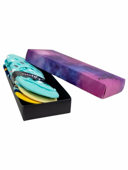 Meatfly Meatfly ponožky Low Socks Gift Pack Ocean Blue | Modrá | Velikost