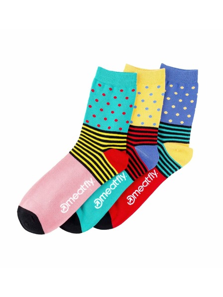Meatfly Meatfly dámské ponožky Stripes Dot Gift Pack | Mnohobarevná | Velikost