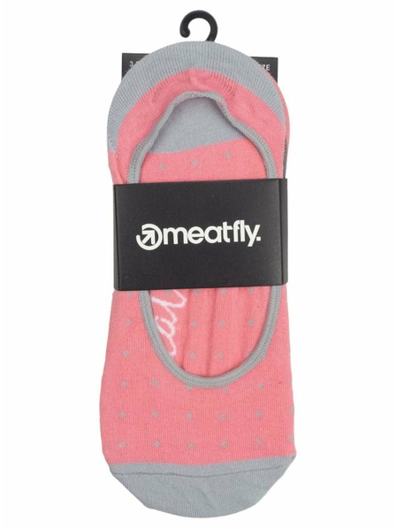 Meatfly Meatfly ponožky Low Socks Triple Pack Grey Dots | Šedá | Velikost